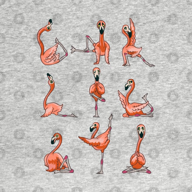 Flamingo Yoga by huebucket